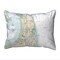 Cape Cod Nauset Beach Map Pillow 20x24 – Extra Large Zippered Pillow